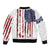 American Flag Fishing Bomber Jacket Lure and Hook Elements and Custom Name Print - Wonder Print Shop