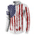 American Flag Fishing Button Sweatshirt Lure and Hook Elements and Custom Name Print - Wonder Print Shop