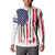 American Flag Fishing Button Sweatshirt Lure and Hook Elements and Custom Name Print - Wonder Print Shop