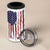 American Flag Fishing 4 in 1 Can Cooler Tumbler Lure and Hook Elements and Custom Name Print - Wonder Print Shop