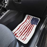 American Flag Fishing Car Mats Lure and Hook Elements and Custom Name Print - Wonder Print Shop