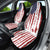 American Flag Fishing Car Seat Cover Lure and Hook Elements and Custom Name Print - Wonder Print Shop