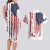 American Flag Fishing Couples Matching Long Sleeve Bodycon Dress and Hawaiian Shirt Lure and Hook Elements and Custom Name Print - Wonder Print Shop
