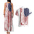 American Flag Fishing Couples Matching Tank Maxi Dress and Hawaiian Shirt Lure and Hook Elements and Custom Name Print - Wonder Print Shop