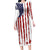 American Flag Fishing Family Matching Long Sleeve Bodycon Dress and Hawaiian Shirt Lure and Hook Elements and Custom Name Print - Wonder Print Shop