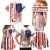 American Flag Fishing Family Matching Mermaid Dress and Hawaiian Shirt Lure and Hook Elements and Custom Name Print - Wonder Print Shop