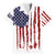 American Flag Fishing Family Matching Mermaid Dress and Hawaiian Shirt Lure and Hook Elements and Custom Name Print - Wonder Print Shop