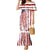 American Flag Fishing Family Matching Mermaid Dress and Hawaiian Shirt Lure and Hook Elements and Custom Name Print - Wonder Print Shop