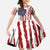 American Flag Fishing Family Matching Off Shoulder Maxi Dress and Hawaiian Shirt Lure and Hook Elements and Custom Name Print - Wonder Print Shop