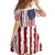 American Flag Fishing Family Matching Off Shoulder Maxi Dress and Hawaiian Shirt Lure and Hook Elements and Custom Name Print - Wonder Print Shop