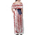 American Flag Fishing Family Matching Off Shoulder Maxi Dress and Hawaiian Shirt Lure and Hook Elements and Custom Name Print - Wonder Print Shop