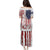 American Flag Fishing Family Matching Puletasi and Hawaiian Shirt Lure and Hook Elements and Custom Name Print - Wonder Print Shop