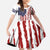 American Flag Fishing Family Matching Summer Maxi Dress and Hawaiian Shirt Lure and Hook Elements and Custom Name Print - Wonder Print Shop
