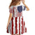 American Flag Fishing Family Matching Summer Maxi Dress and Hawaiian Shirt Lure and Hook Elements and Custom Name Print - Wonder Print Shop