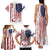 American Flag Fishing Family Matching Tank Maxi Dress and Hawaiian Shirt Lure and Hook Elements and Custom Name Print - Wonder Print Shop