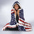 American Flag Fishing Hooded Blanket Lure and Hook Elements and Custom Name Print - Wonder Print Shop
