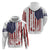 American Flag Fishing Hoodie Lure and Hook Elements and Custom Name Print - Wonder Print Shop