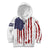 American Flag Fishing Kid Hoodie Lure and Hook Elements and Custom Name Print - Wonder Print Shop