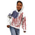 American Flag Fishing Kid Hoodie Lure and Hook Elements and Custom Name Print - Wonder Print Shop