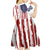 American Flag Fishing Kid Short Sleeve Dress Lure and Hook Elements and Custom Name Print - Wonder Print Shop
