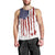 American Flag Fishing Men Tank Top Lure and Hook Elements and Custom Name Print - Wonder Print Shop