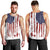 American Flag Fishing Men Tank Top Lure and Hook Elements and Custom Name Print - Wonder Print Shop