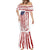 American Flag Fishing Mermaid Dress Lure and Hook Elements and Custom Name Print - Wonder Print Shop