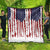 American Flag Fishing Quilt Lure and Hook Elements and Custom Name Print - Wonder Print Shop