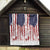 American Flag Fishing Quilt Lure and Hook Elements and Custom Name Print - Wonder Print Shop