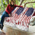 American Flag Fishing Quilt Lure and Hook Elements and Custom Name Print - Wonder Print Shop