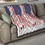 American Flag Fishing Quilt Lure and Hook Elements and Custom Name Print - Wonder Print Shop