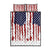 American Flag Fishing Quilt Bed Set Lure and Hook Elements and Custom Name Print - Wonder Print Shop