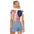 American Flag Fishing Raglan Cropped T Shirt Lure and Hook Elements and Custom Name Print - Wonder Print Shop