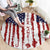 American Flag Fishing Round Carpet Lure and Hook Elements and Custom Name Print - Wonder Print Shop