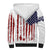 American Flag Fishing Sherpa Hoodie Lure and Hook Elements and Custom Name Print - Wonder Print Shop