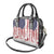 American Flag Fishing Shoulder Handbag Lure and Hook Elements and Custom Name Print - Wonder Print Shop