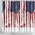 American Flag Fishing Shower Curtain Lure and Hook Elements and Custom Name Print - Wonder Print Shop