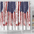 American Flag Fishing Shower Curtain Lure and Hook Elements and Custom Name Print - Wonder Print Shop