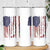 American Flag Fishing Skinny Tumbler Lure and Hook Elements and Custom Name Print - Wonder Print Shop