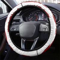 American Flag Fishing Steering Wheel Cover Lure and Hook Elements and Name Print - Wonder Print Shop