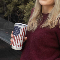 American Flag Fishing Tumbler Cup Lure and Hook Elements and Custom Name Print - Wonder Print Shop