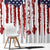 American Flag Fishing Window Curtain Lure and Hook Elements and Custom Name Print - Wonder Print Shop