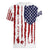 American Flag Fishing Women V-Neck T-Shirt Lure and Hook Elements and Custom Name Print - Wonder Print Shop