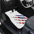 Personalized American Flag Bowling Team Car Mats Pins and Ball Torn Stripes and Patterned White - Wonder Print Shop