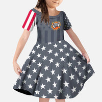 Custom Bowling Ball and Pins Family Matching Mermaid Dress and Hawaiian Shirt American Flag Stars and Stripes in Grunge Patriotic - Wonder Print Shop