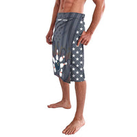 Custom Bowling Ball and Pins Lavalava American Flag Stars and Stripes in Grunge Patriotic - Wonder Print Shop