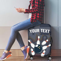 Custom Bowling Ball and Pins Luggage Cover American Flag Stars and Stripes in Grunge Patriotic - Wonder Print Shop