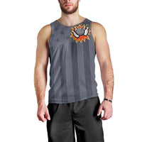 Custom Bowling Ball and Pins Men Tank Top American Flag Stars and Stripes in Grunge Patriotic - Wonder Print Shop