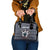 Custom Bowling Ball and Pins Shoulder Handbag American Flag Stars and Stripes in Grunge Patriotic - Wonder Print Shop