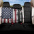 Grunge American Flag Custom Bowling Back Car Seat Cover Pins Graphic and Team Text Layout Design - Wonder Print Shop